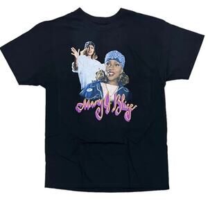 Mary J. Blige Neon T-shirt Tee in Black, Size Unisex Small, New without Tag
